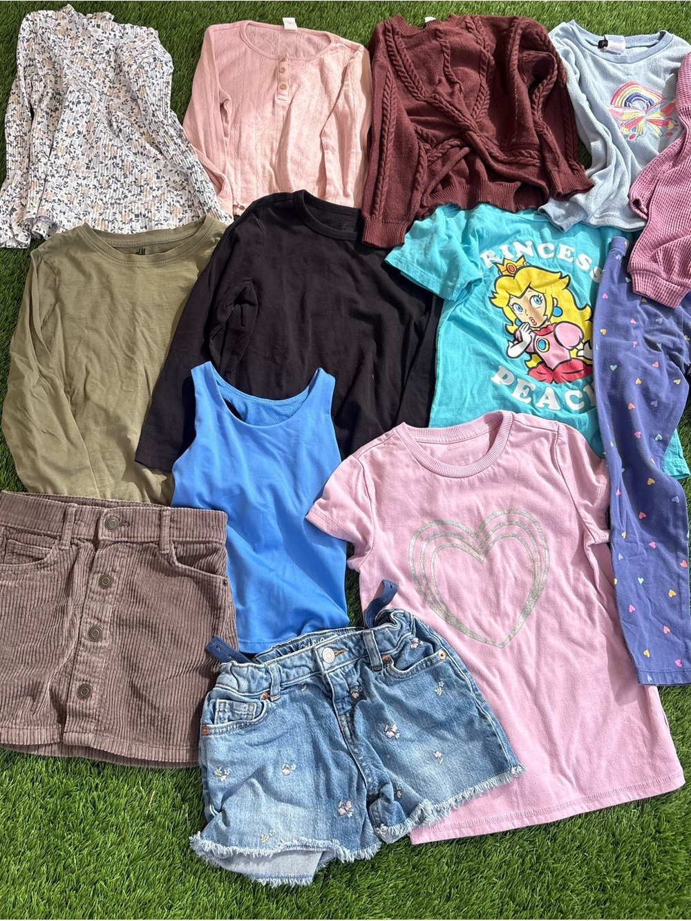 Old Navy Light Pink Heart Tee - Girls